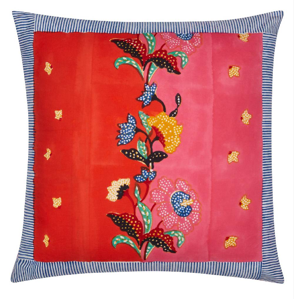 Lisa Corti federa cotone 60x60cm indonesian red rose