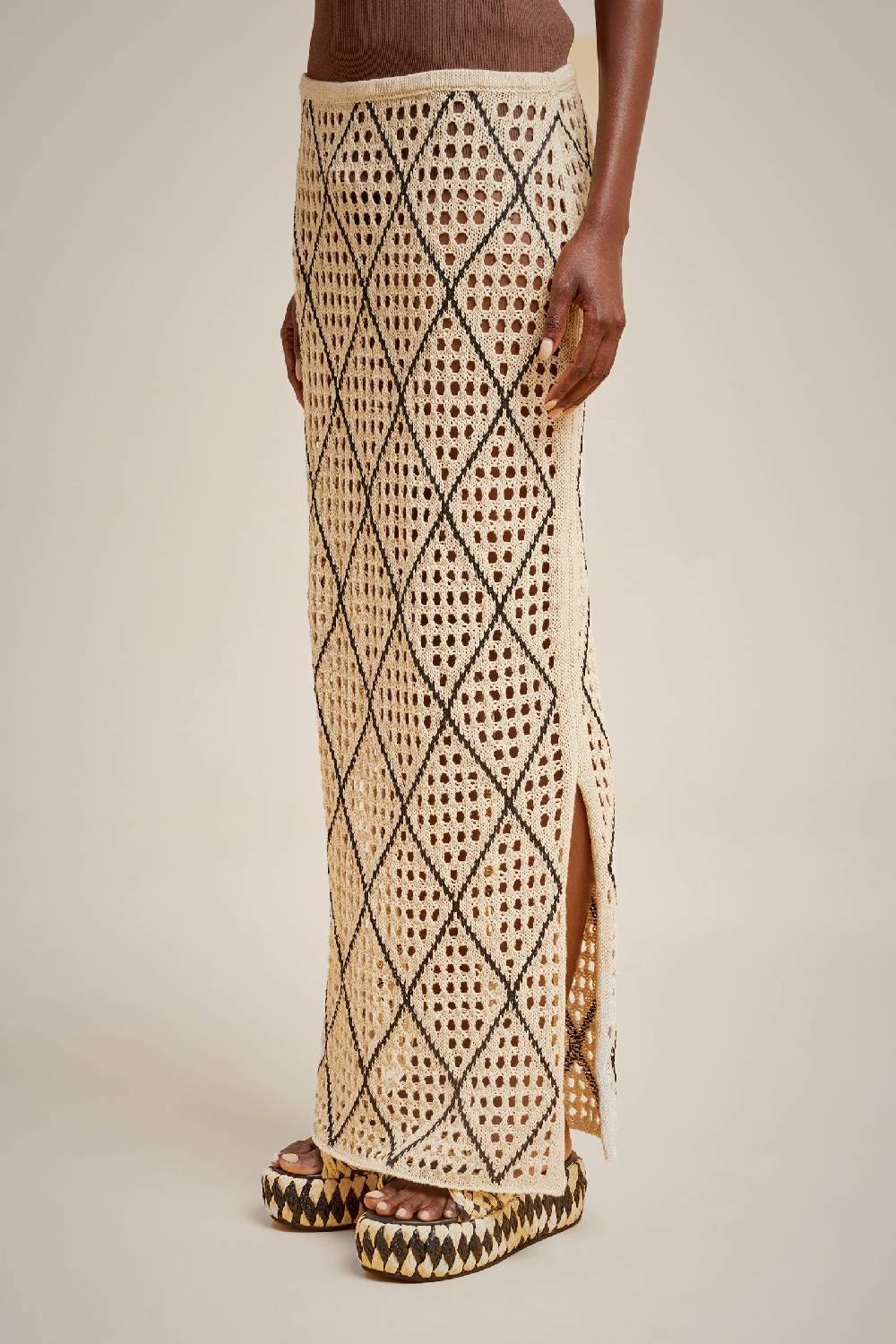 Liviana Conti GONNA PUNTO TRAFORAT S4LL4SD75W44-Y.XS Nuovo