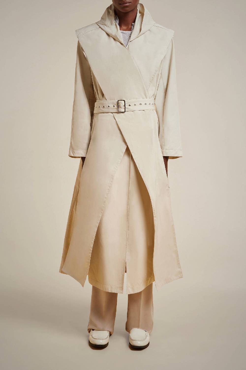 Liviana Conti TRENCH CON CAPPUCCIO S4FF4SW23A08-1.38 Consegna Veloce