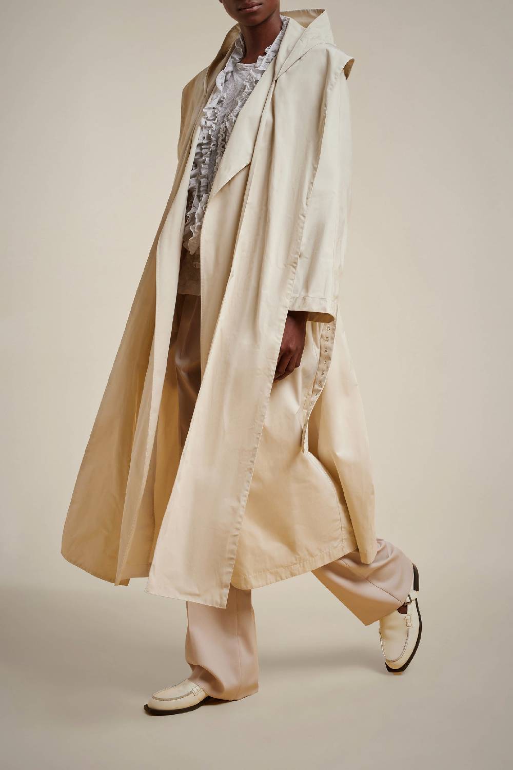 Liviana Conti TRENCH CON CAPPUCCIO S4FF4SW23A08-1.38 Consegna Veloce