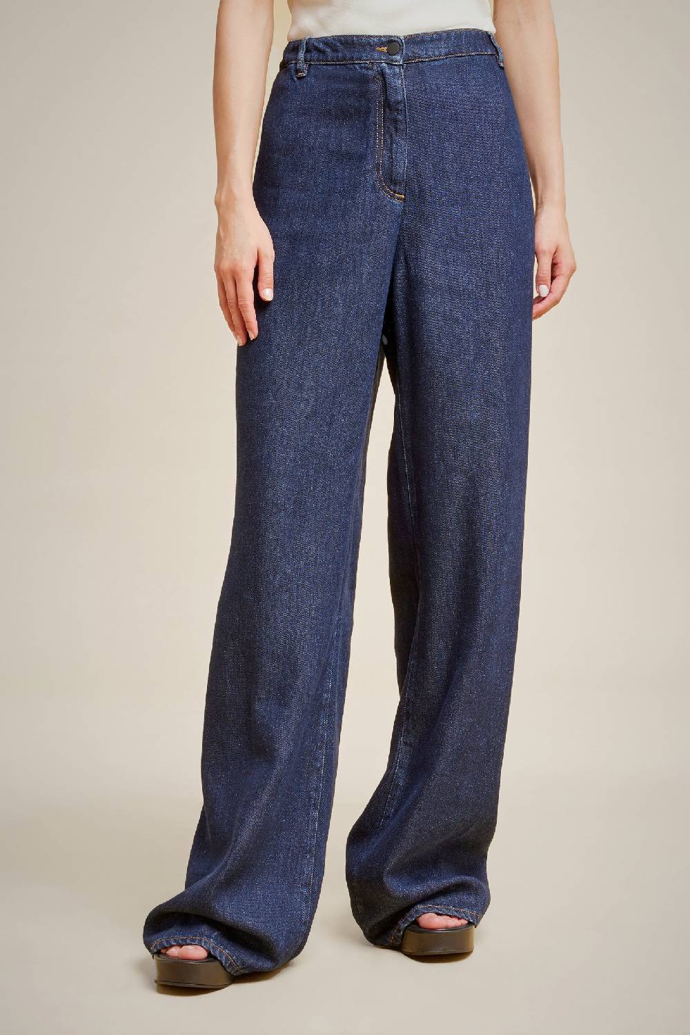 Liviana Conti WIDE-LEG JEANS S4LL4SY86Z83-0.27 Sottocosto