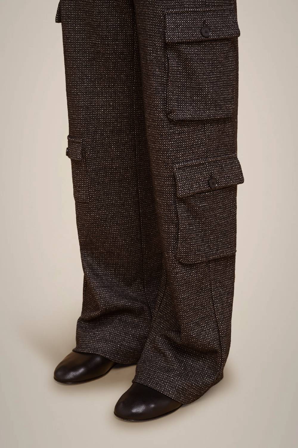 Liviana Conti PANTALONE CARGO PANNO CASHMERE W4FF4WL38SAL-3.42 Economico