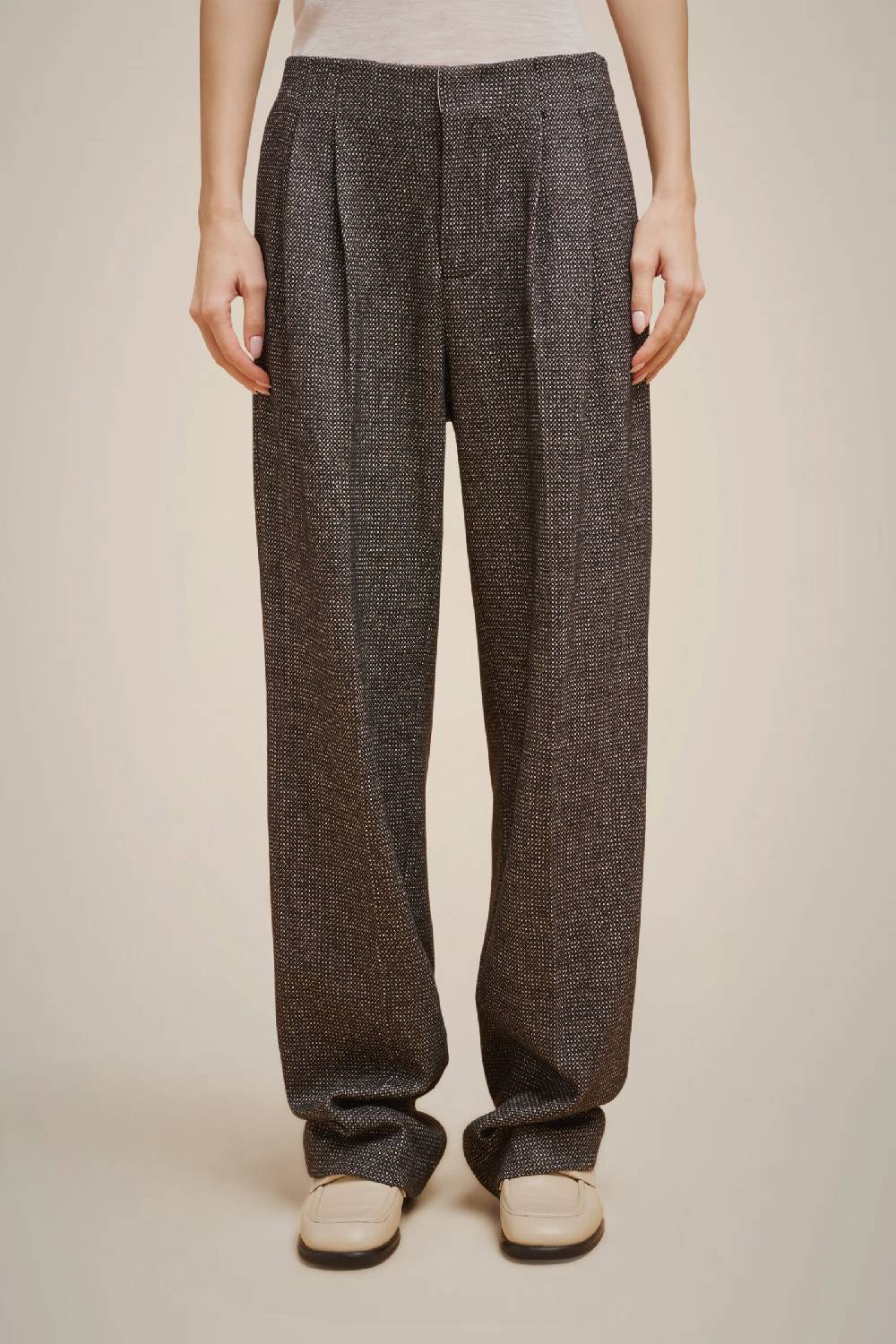 Liviana Conti PANTALONE PIEGHE PANNO CASHMERE W4FF4WL39SAL-3.38 Promozione Limitata