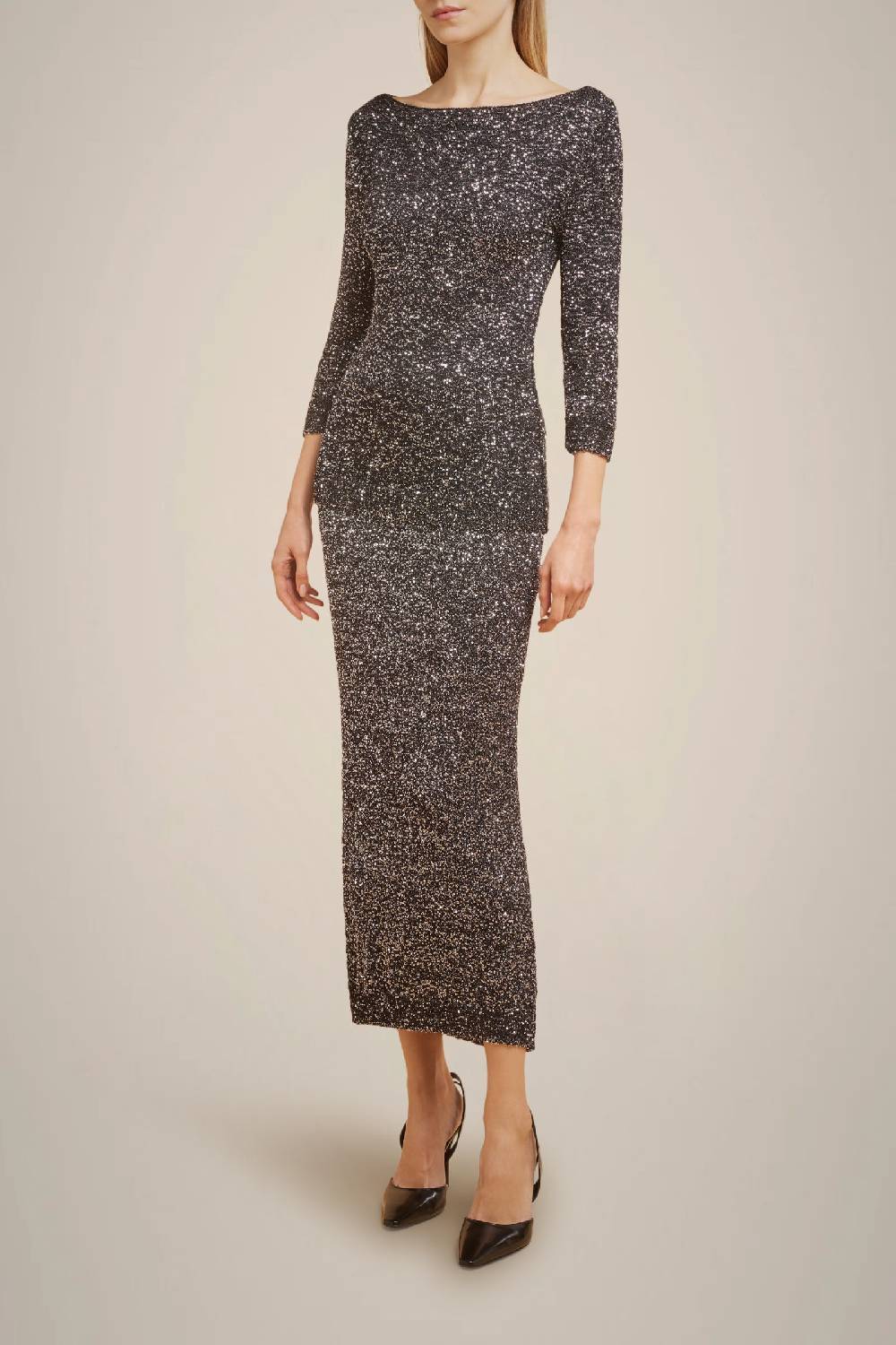 Liviana Conti GONNA FULL PAILLETTES W4FF4WG38Y69Z2.XS Nuovo