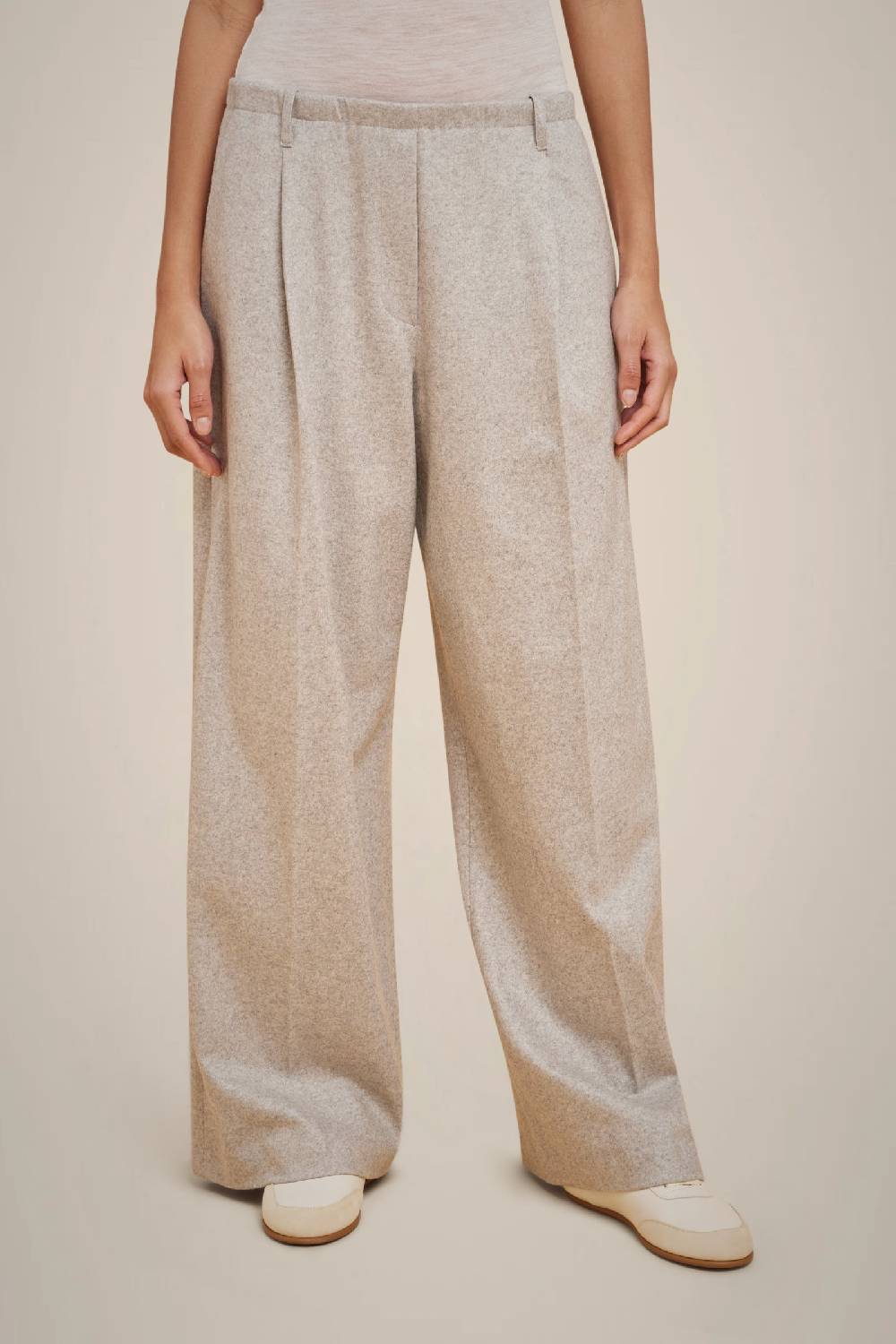 Liviana Conti PANTALONE PIEGHE IN PANNO CASHMERE W4FF4WN37X47-0.38 Pezzi Unici