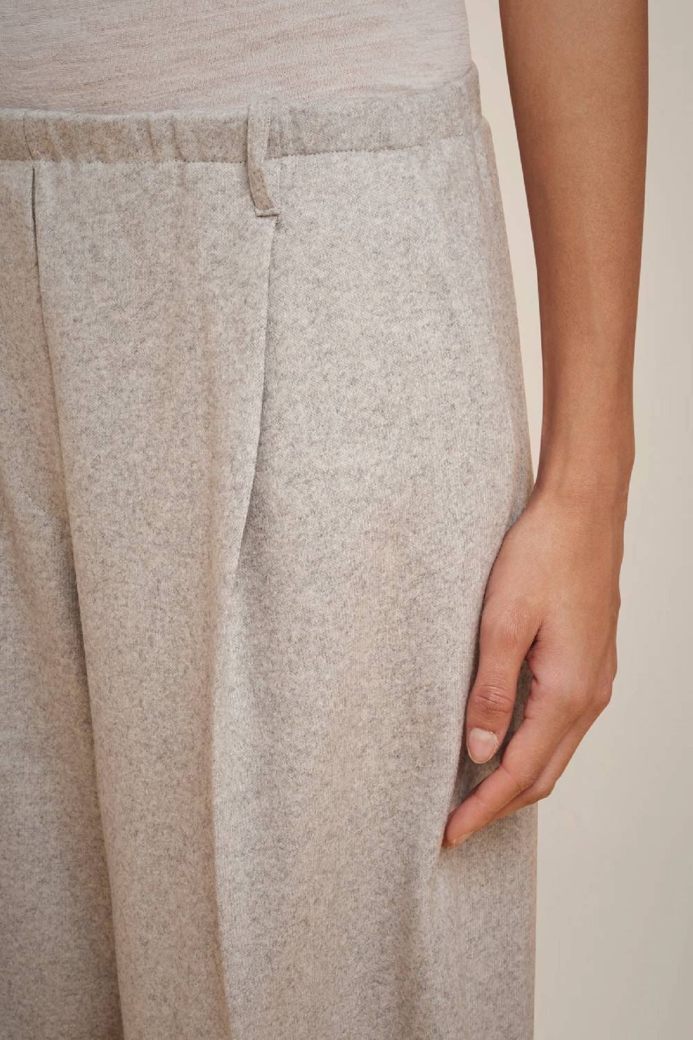 Liviana Conti PANTALONE PIEGHE IN PANNO CASHMERE W4FF4WN37X47-0.38 Pezzi Unici