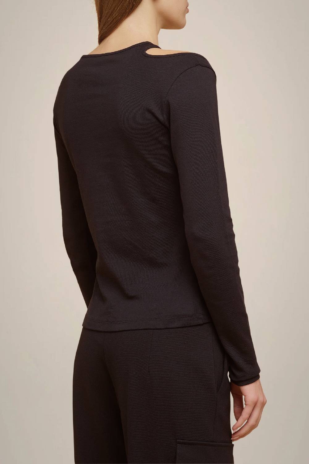Liviana Conti T-SHIRT CUT-OUT A COSTINE W4FF4WW85Y69-0.XS Qualità