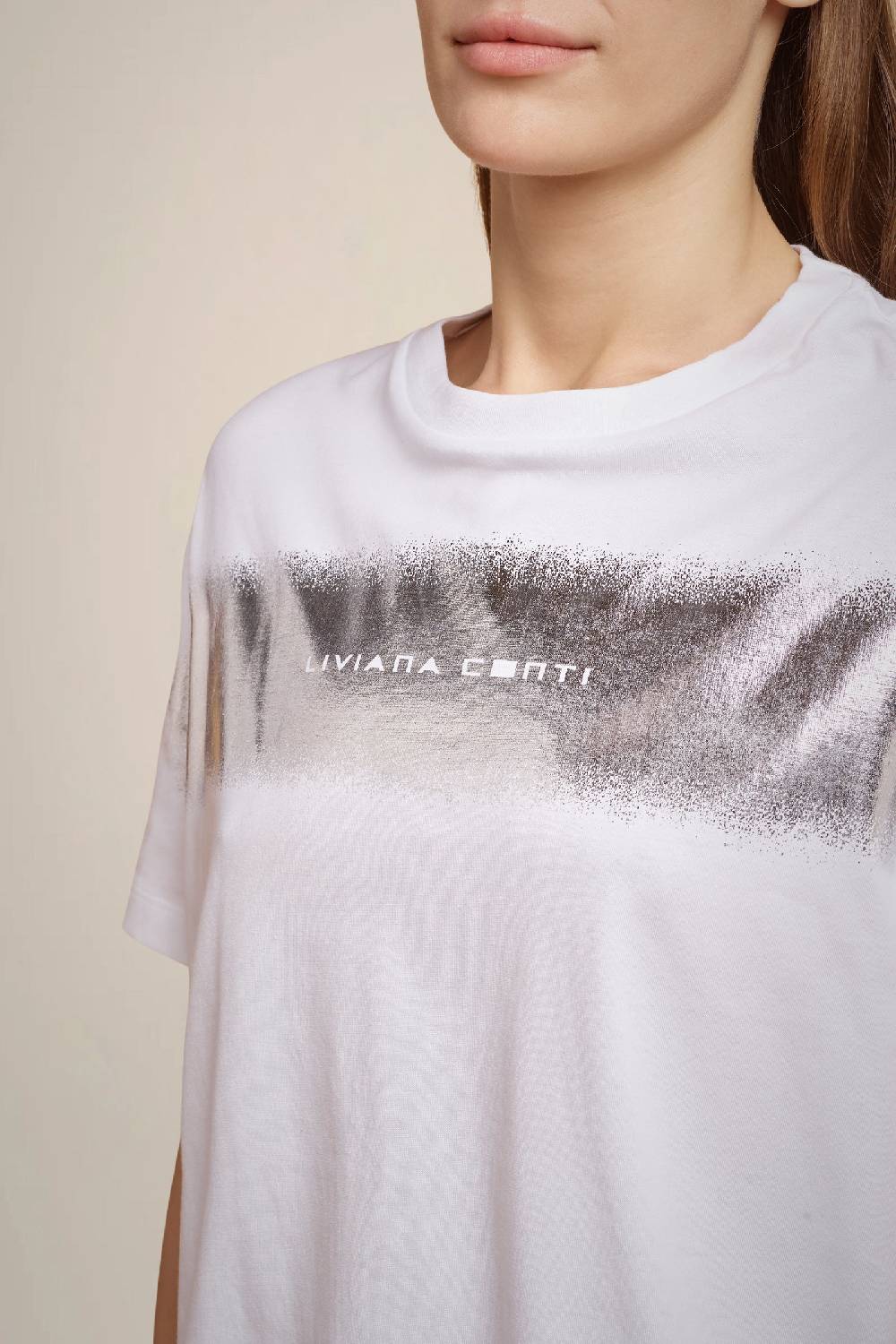 Liviana Conti T-SHIRT STAMPA LAMINA W4FF4WW70A01Z1.XS Fino Al -60%