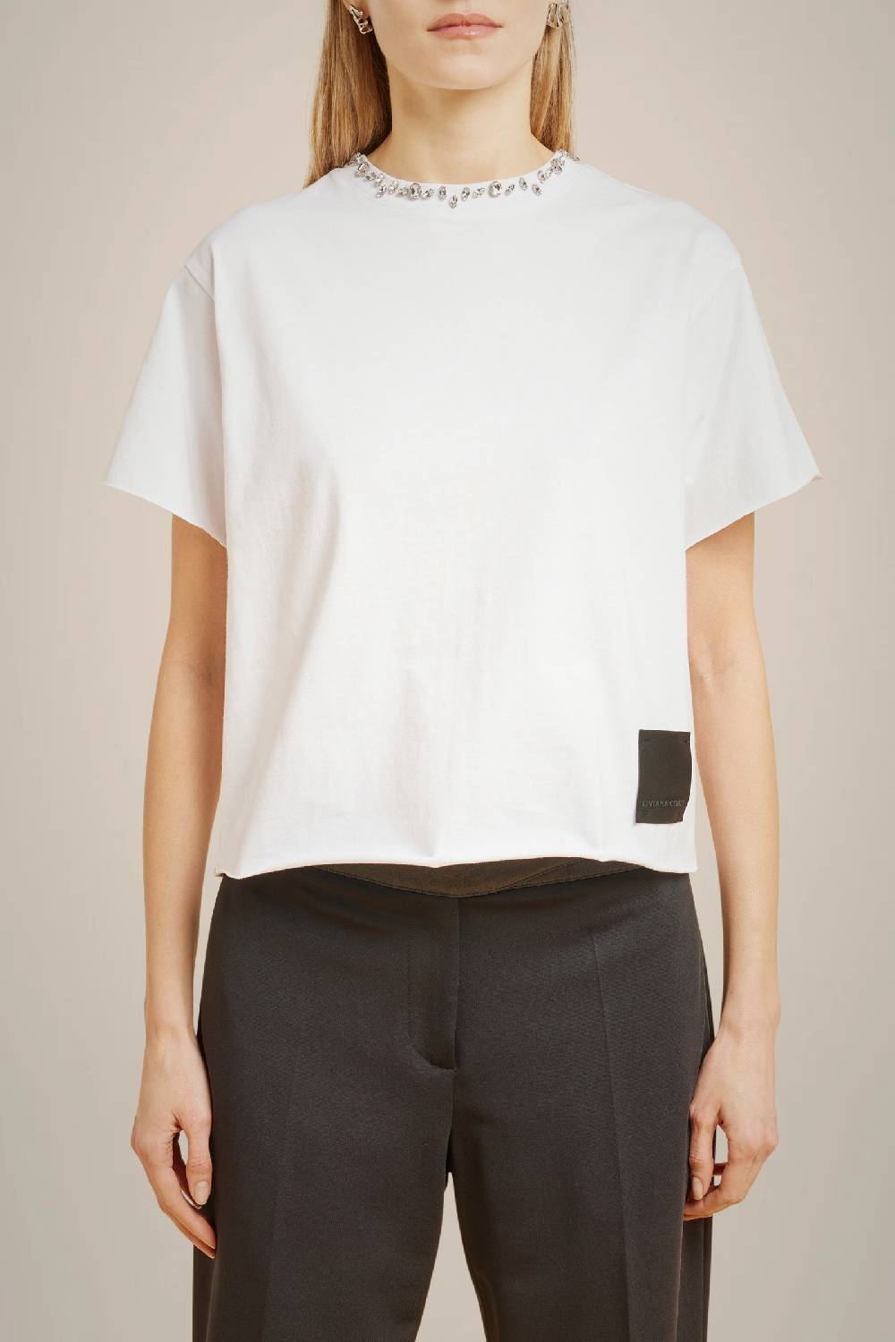 Liviana Conti T-SHIRT CON STRASS W4LL4WW60A01-0.XS Affare Del Giorno