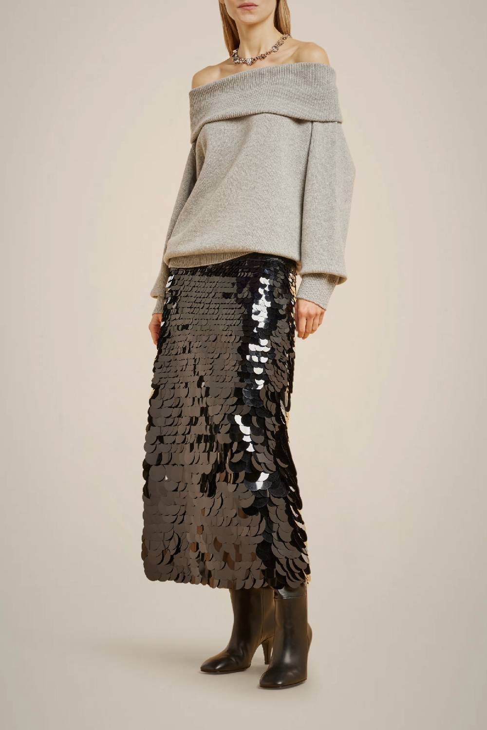 Liviana Conti MAGLIA SPALLA SCOPERTE IN CASHMERE RICICLATO W4LL4WC12X47-0.XS Sottocosto
