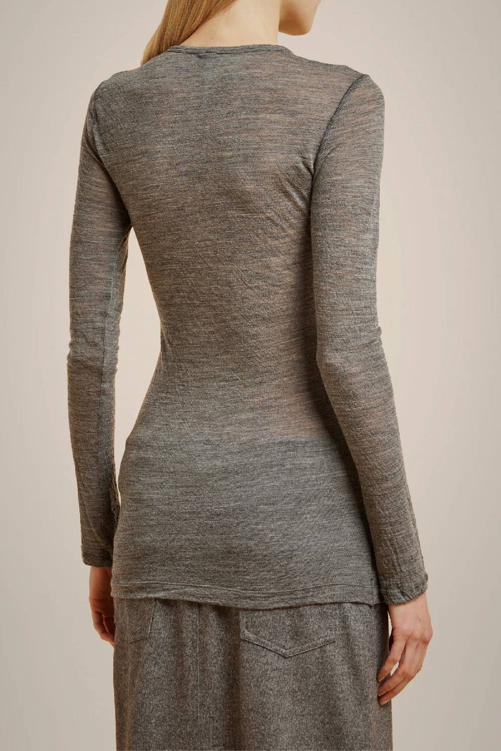 Liviana Conti T-SHIRT IN MISTO LANA CON BOTTONI W4LL4WH42X92-0.40 Convenienza