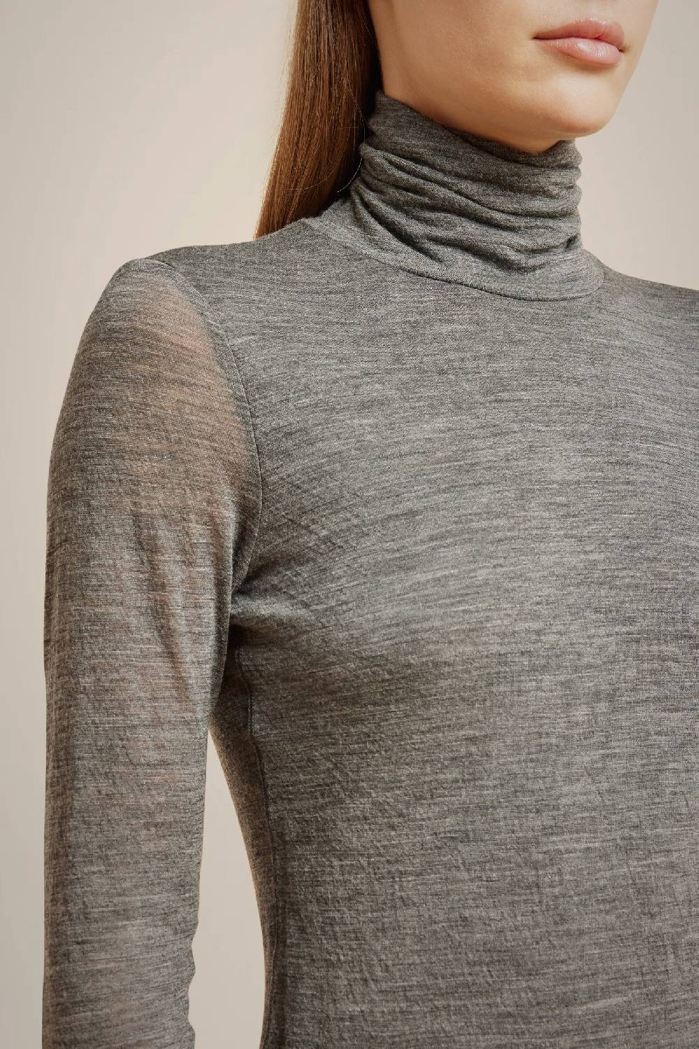 Liviana Conti T-SHIRT COLLO ALTO MISTO LANA W4LL4WH40X92-0.XS Novità