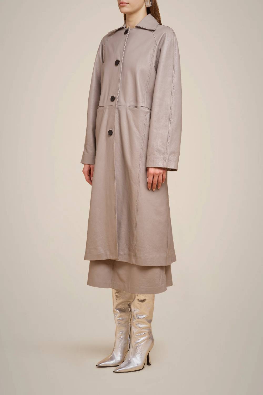 Liviana Conti TRENCH IN VERA PELLE W4FF4WX35X72-0.38 Vendita Calda