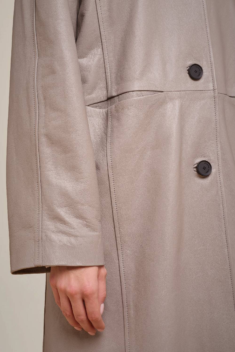 Liviana Conti TRENCH IN VERA PELLE W4FF4WX35X72-0.38 Vendita Calda
