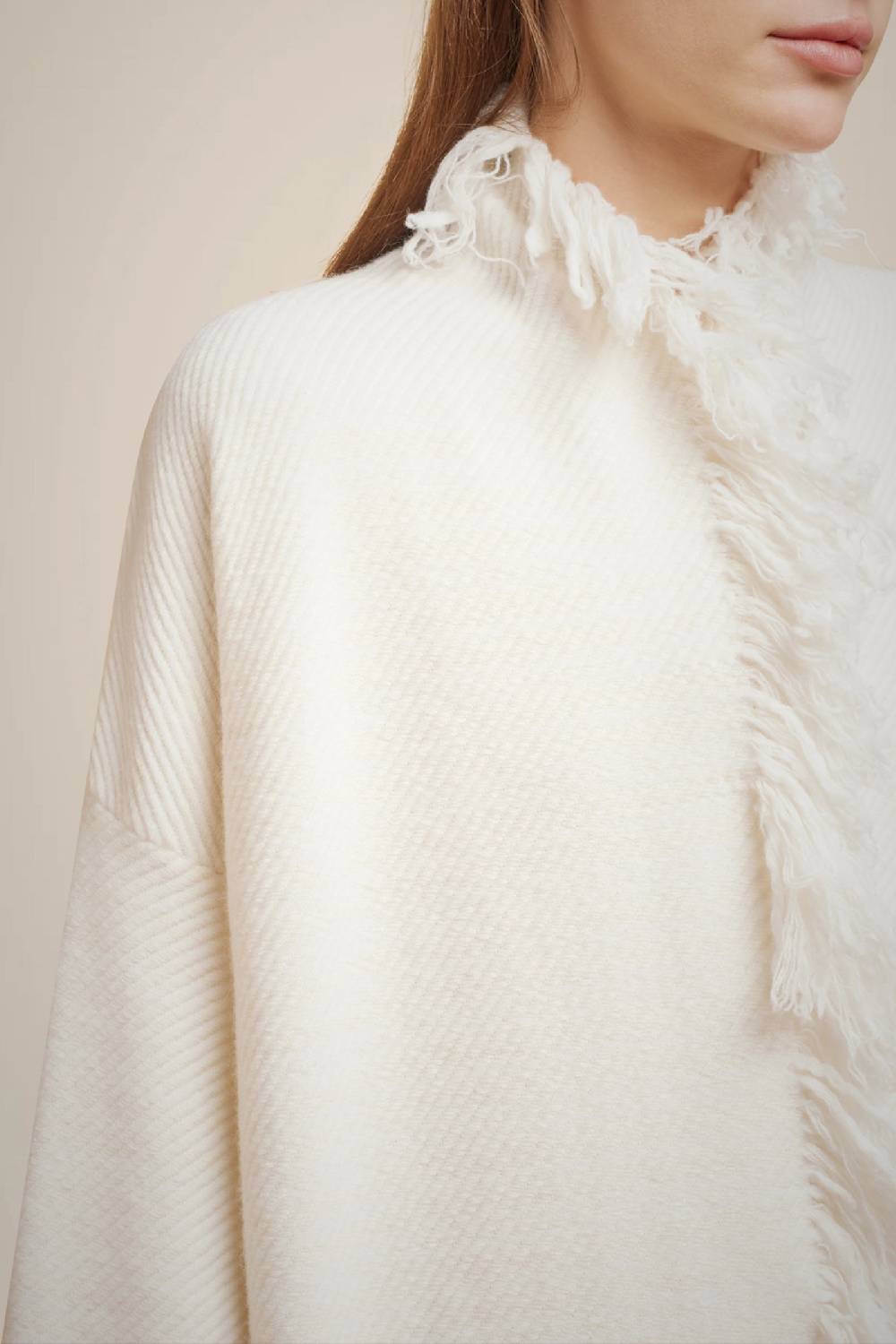 Liviana Conti CAPPOTTO CON FRANGE W4FF4WB32A08-1.XS Offerta esclusiva