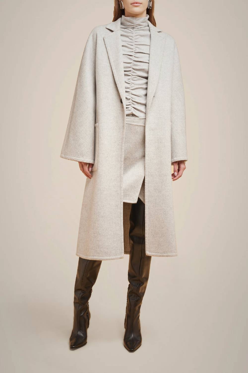 Liviana Conti CAPPOTTO MONOPETTO 100% LANA W4FF4WW52X47-0.40 Vendite stagionali