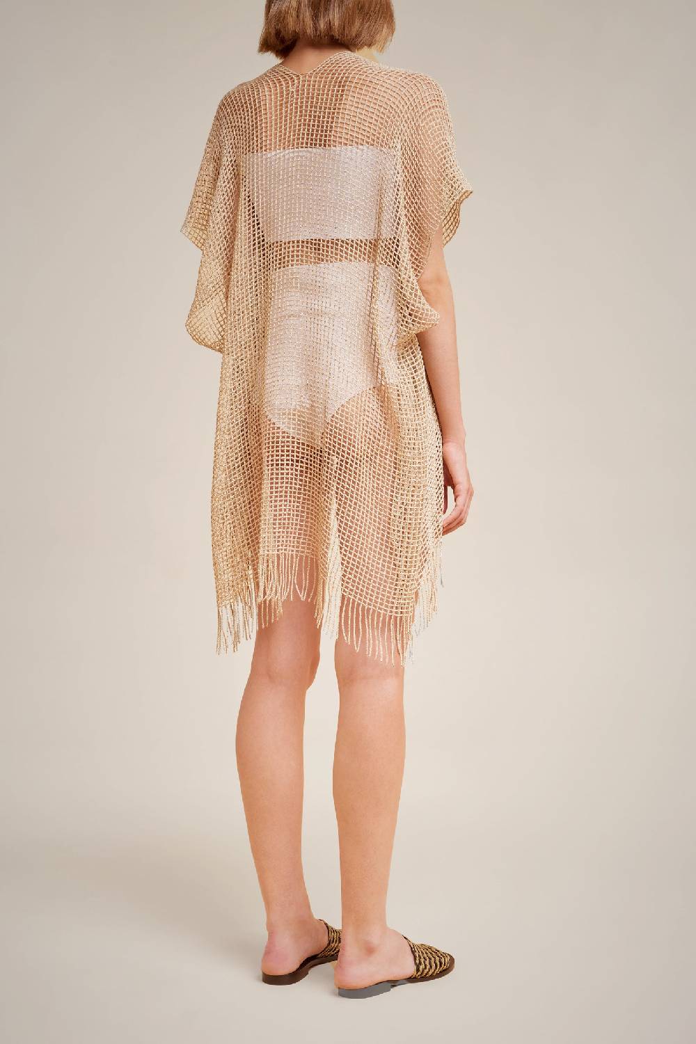 Liviana Conti KIMONO RETE LAMINATA S4AA4SF77Z03-0.NR Prezzo di fabbrica