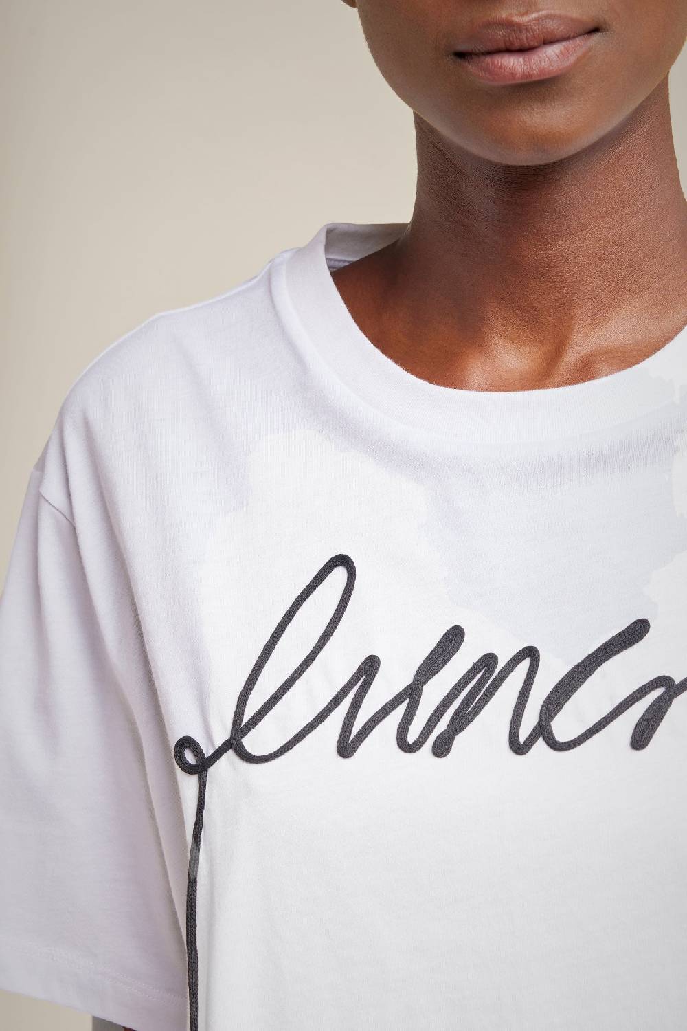 Liviana Conti T-SHIRT RICAMO S4LL4SW82A01-0.XS Fornitura limitata