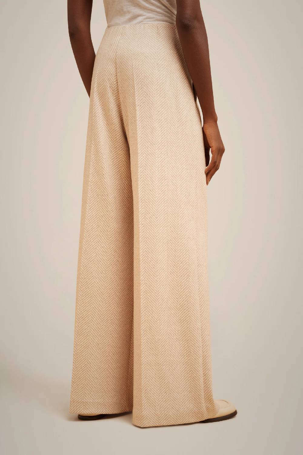 Liviana Conti PANTALONE PANNO CASHMERE W4FF4WL317-RSC.38 Trasporto libero internazionale