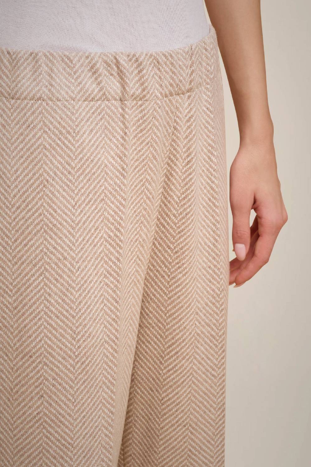 Liviana Conti PANTALONE CROP PANNO CASHMERE W4FF4WL417-RSC.38 Italia