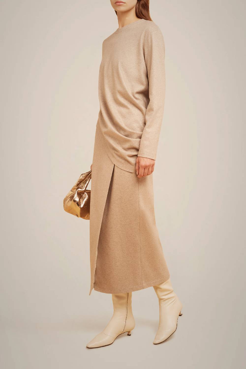 Liviana Conti GONNA PORTAFOGLIO IN PANNO CASHMERE W4FF4WN30W69-0.38 Nuovo
