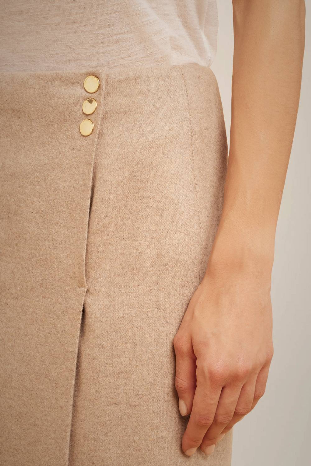 Liviana Conti GONNA PORTAFOGLIO IN PANNO CASHMERE W4FF4WN30W69-0.38 Nuovo