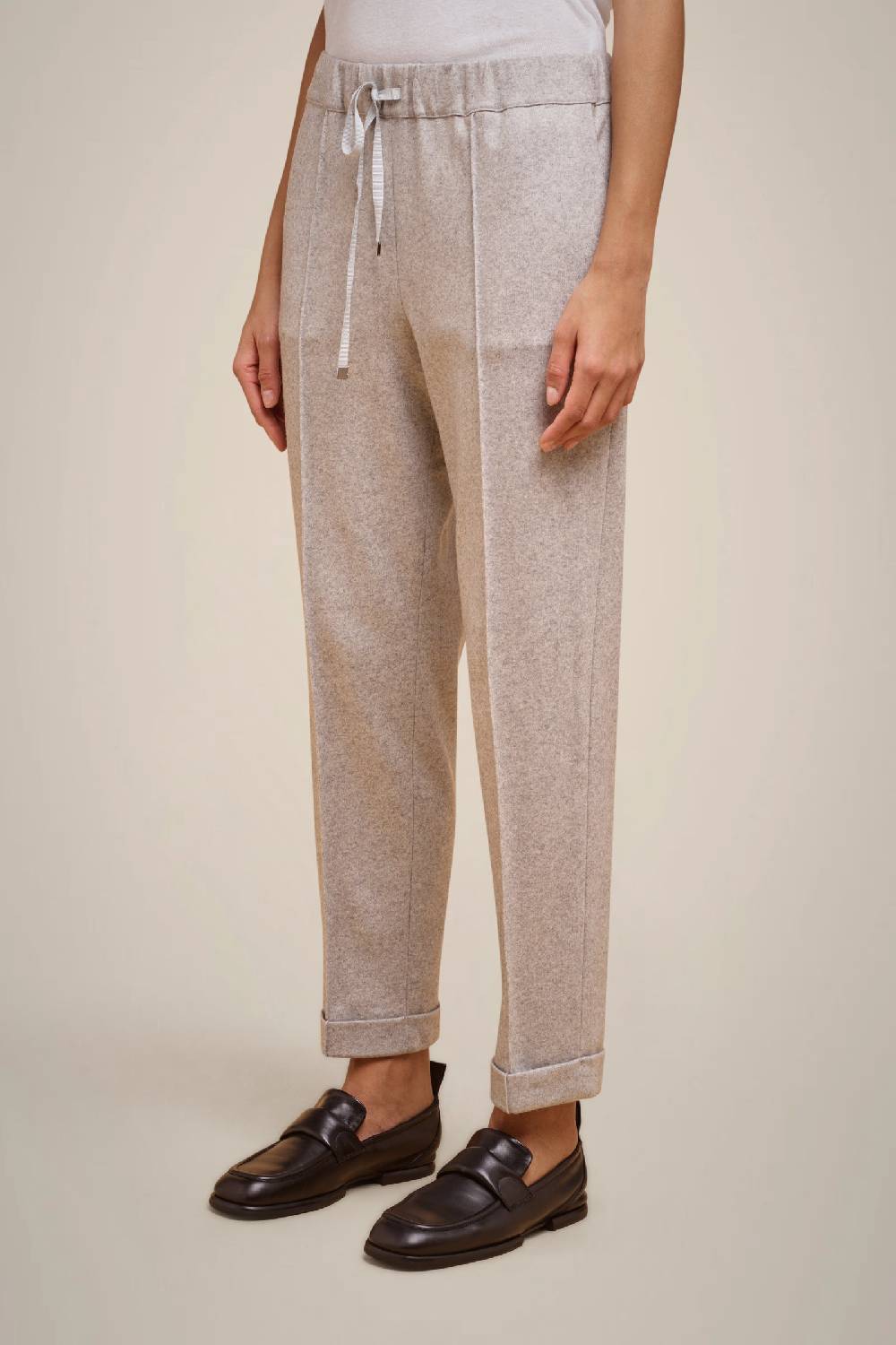 Liviana Conti PANTALONE COULISSE IN PANNO CASHMERE W4FF4WN38X47-0.38 Promozione Limitata