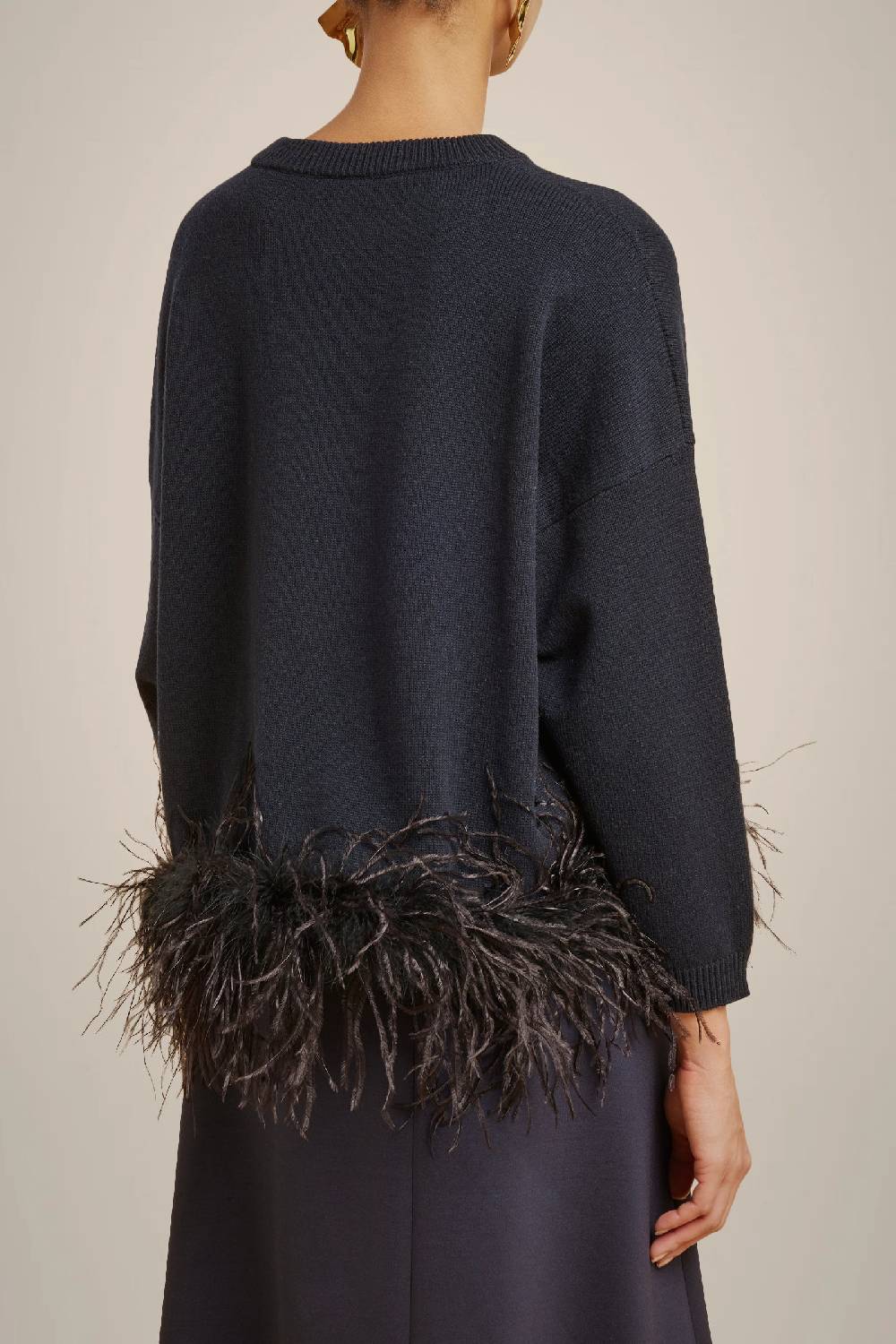 Liviana Conti MAGLIA CON PIUME IN CASHMERE RICICLATO W4LL4WC49N08-0.XS Hotsell