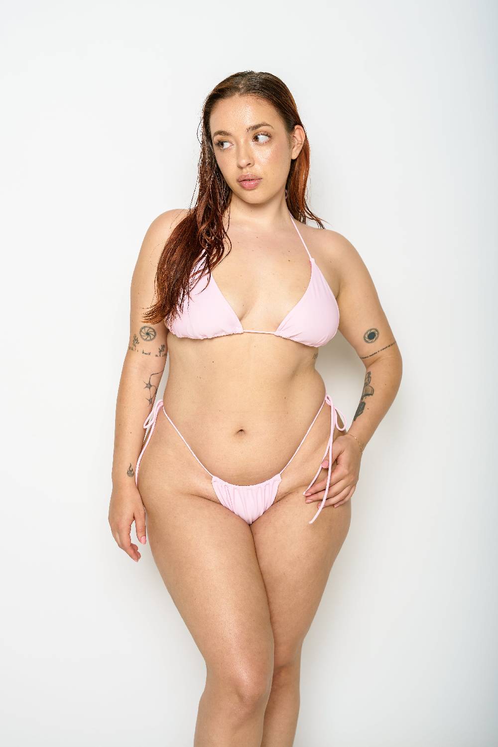 Not After Ten PINK SKIMPY BIKINI BOTTOM