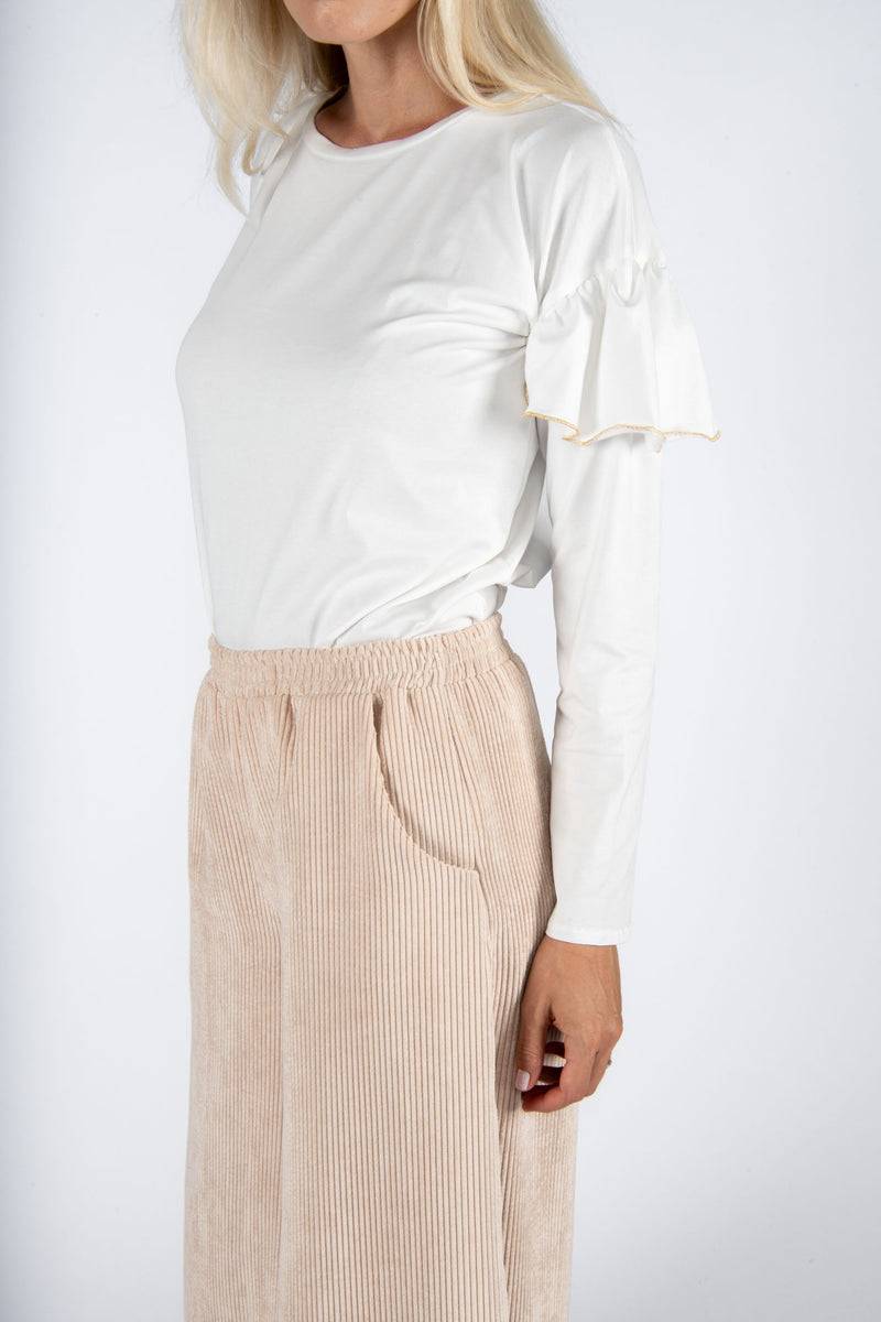 Olive E Miele T-SHIRT IDA WHITE