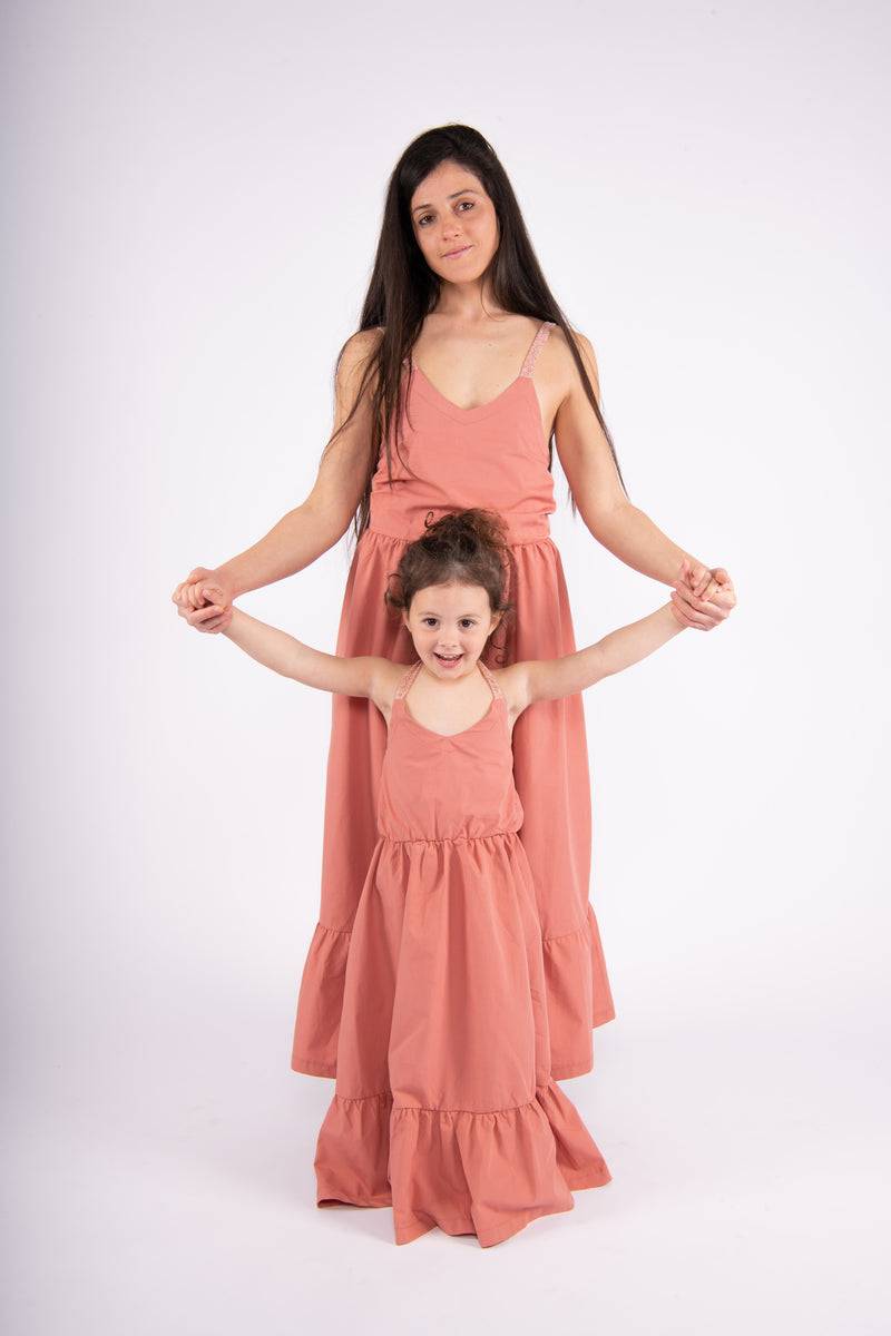 Olive E Miele MiniMe abito Annabelle argilla Promozione