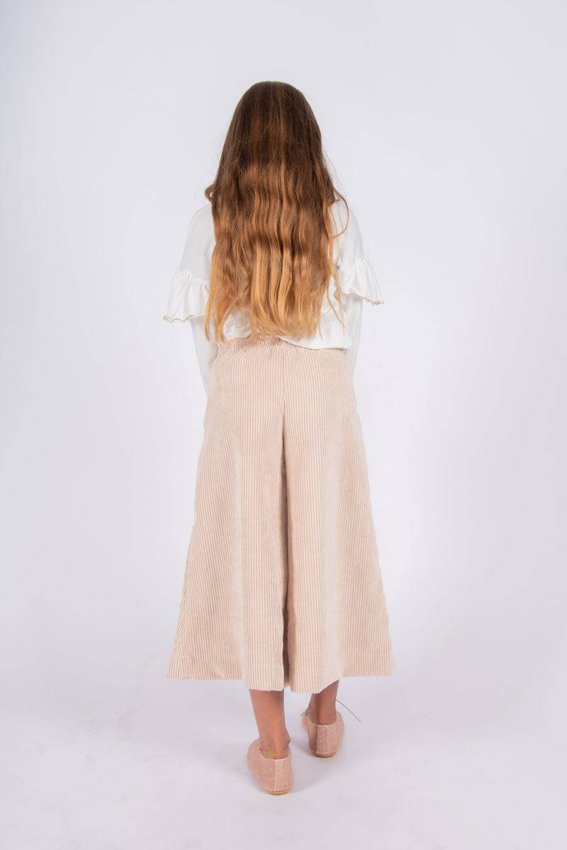 Olive E Miele PANTALONE MOLLIE VELLUTO CIPRIA Trasporto libero internazionale