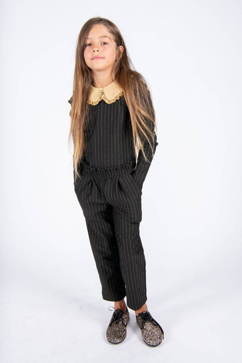 Olive E Miele PANTALONE GERTIE GESSATO LUREX Consegna Veloce