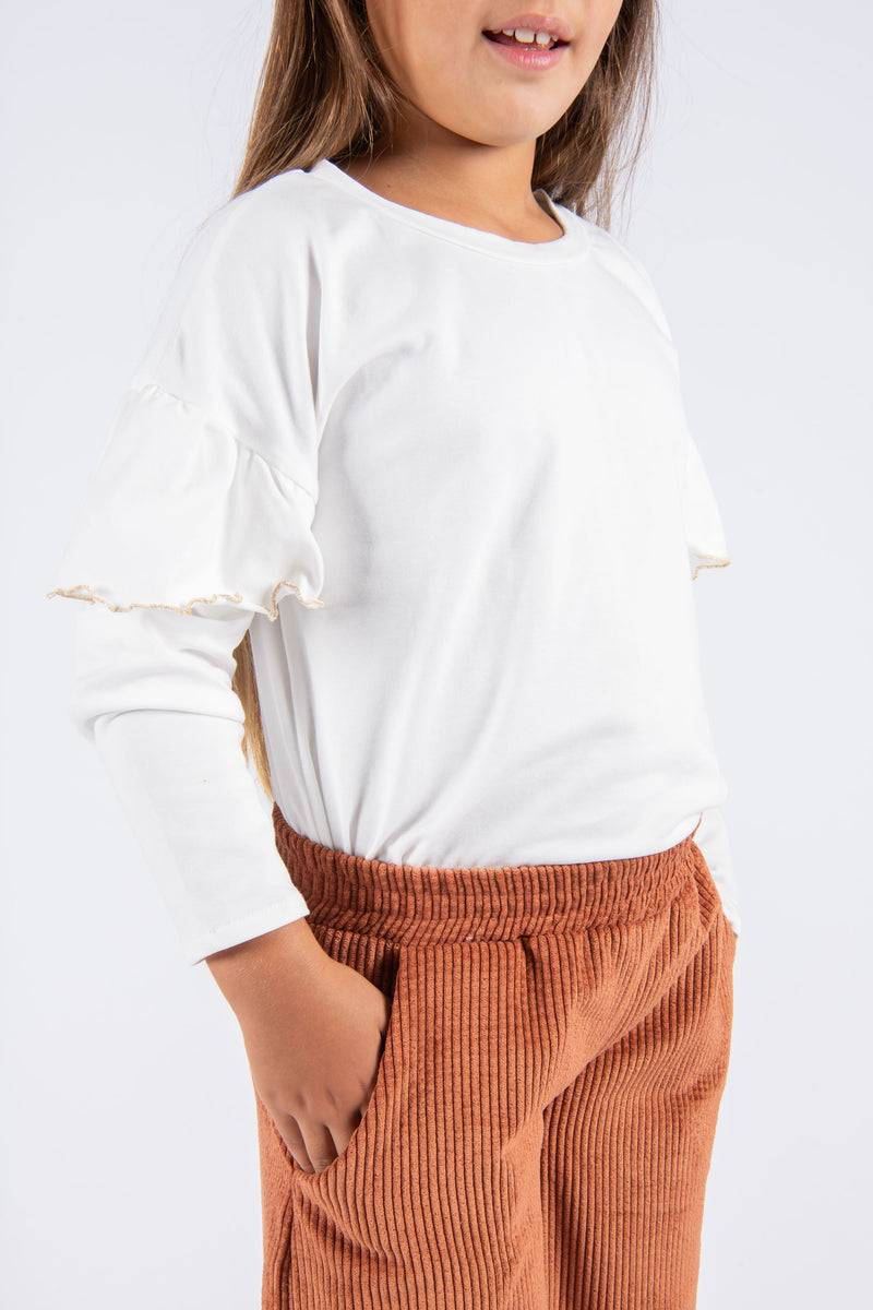 Olive E Miele T-SHIRT IDA WHITE Promozione Limitata