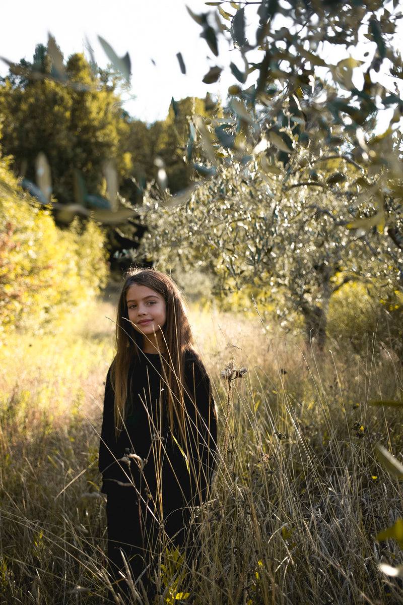 Olive E Miele MAGLIA AVALON NERO WOOL Nuova
