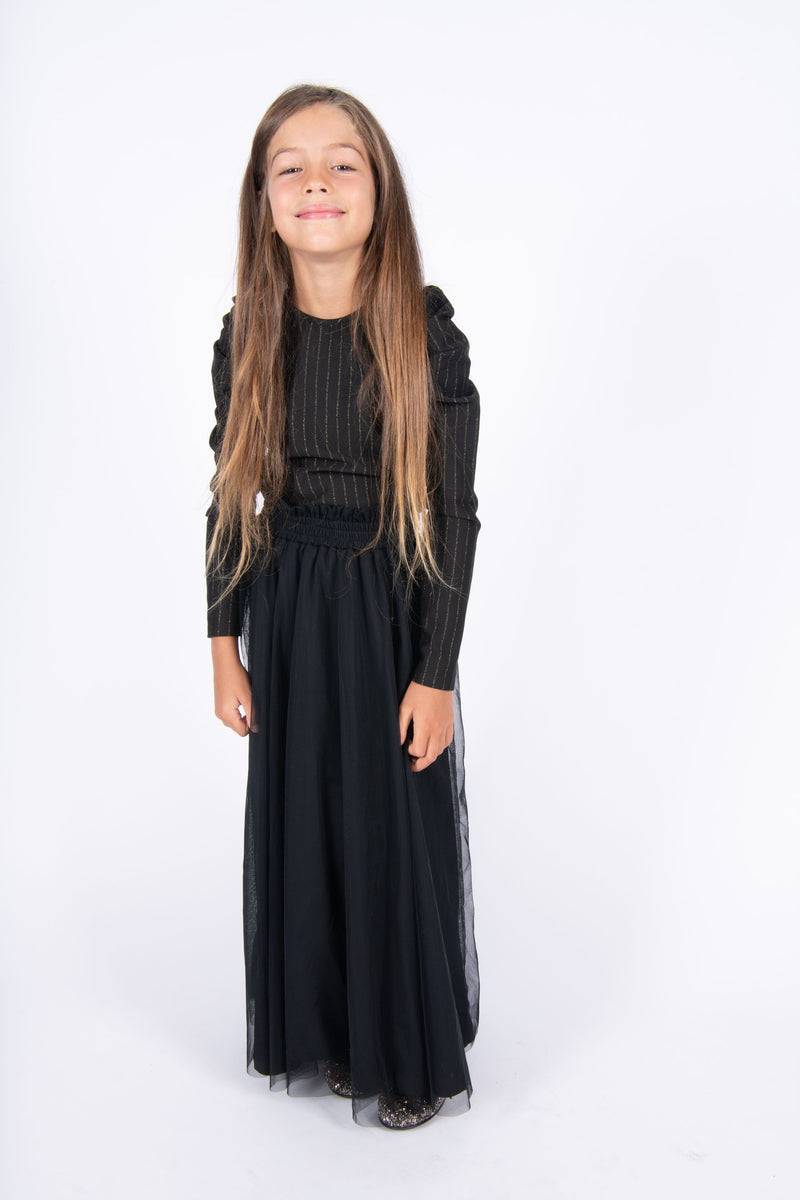 Olive E Miele GONNA LIZZIE TULLE NERO Promozione Limitata