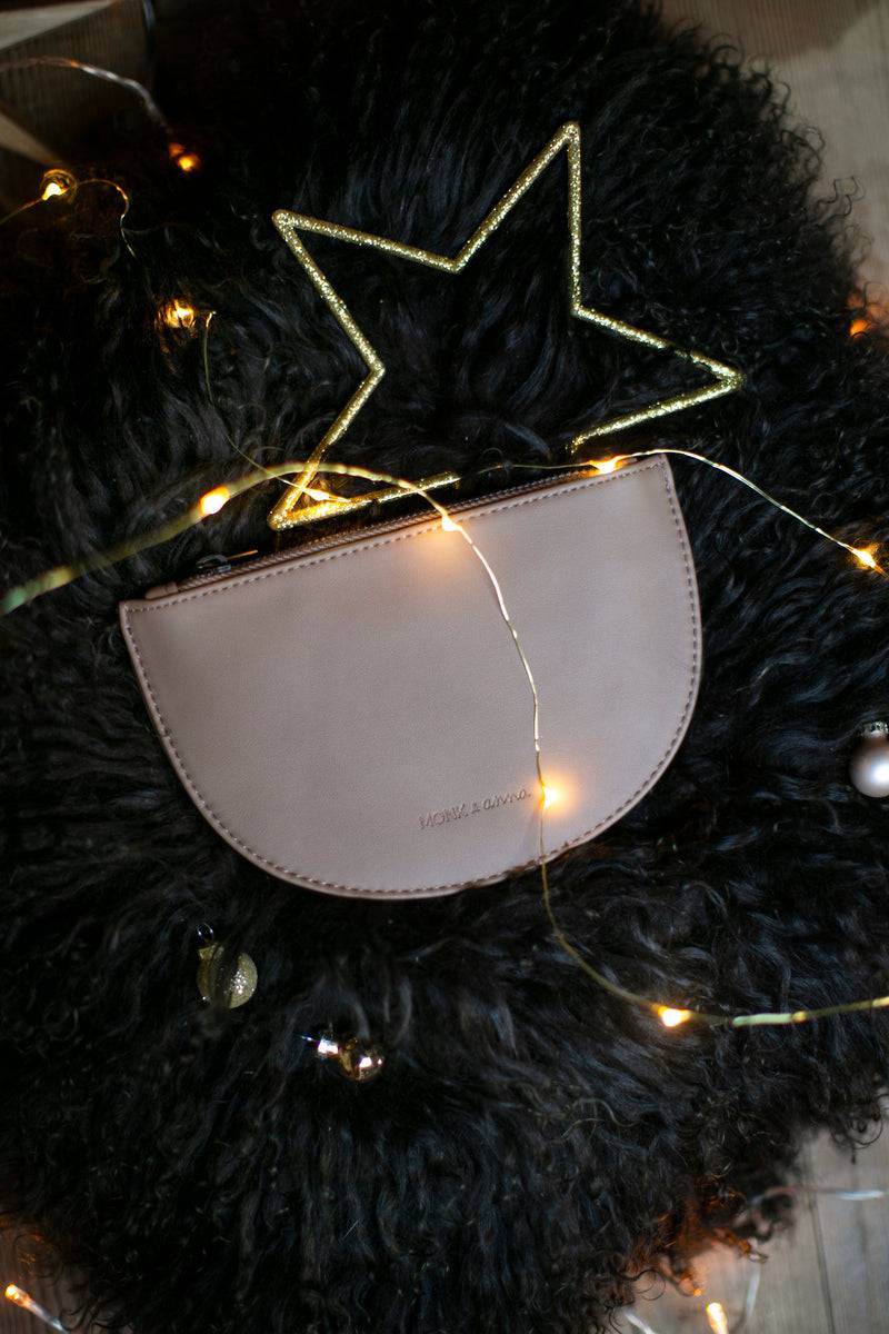 Olive E Miele HALF MOON WALLET CACAO Presa