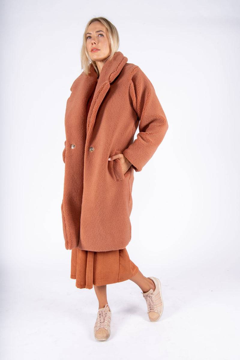 Olive E Miele CAPPOTTO PEGGY MATTONE 2025