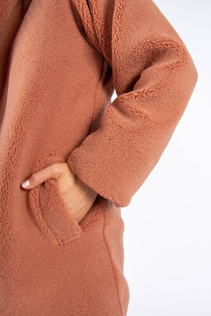 Olive E Miele CAPPOTTO PEGGY MATTONE 2025