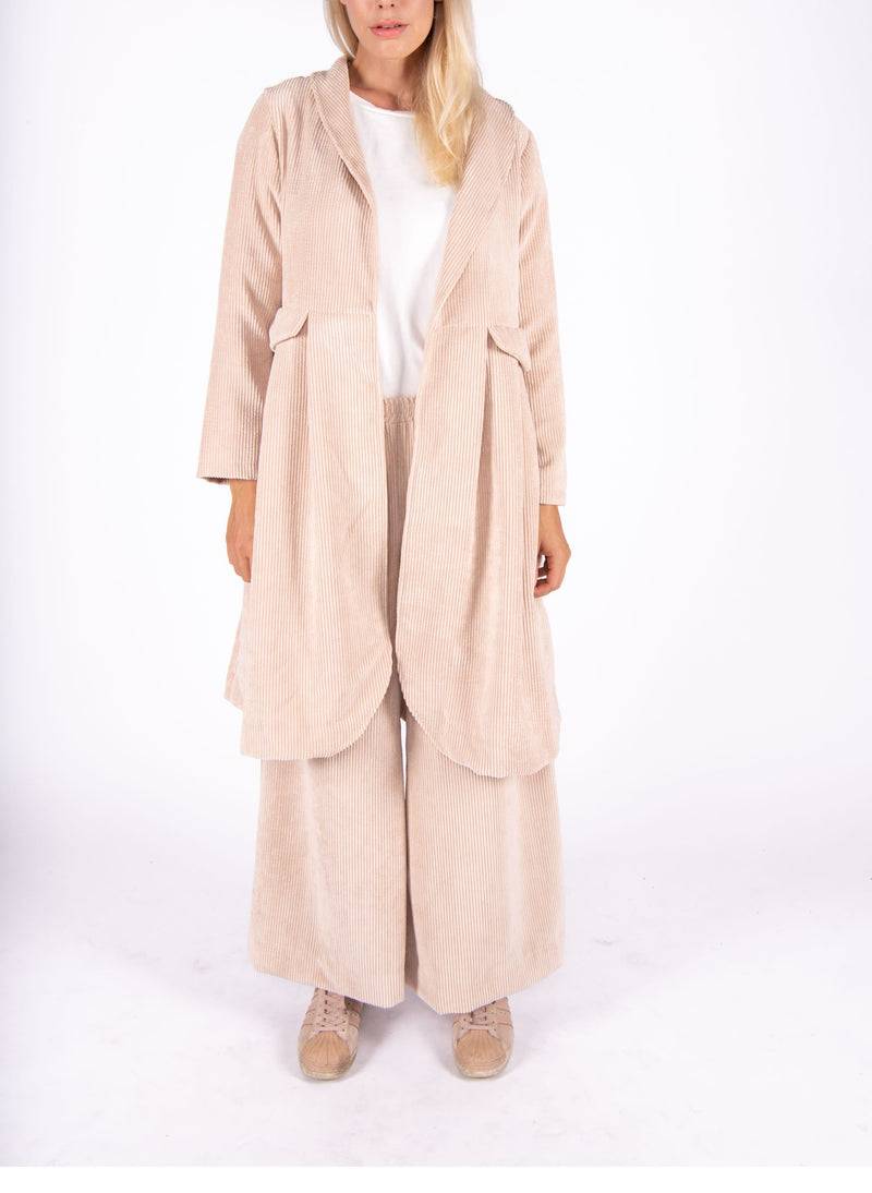 Olive E Miele CAPPOTTO NANCY VELLUTO CIPRIA Nuovo