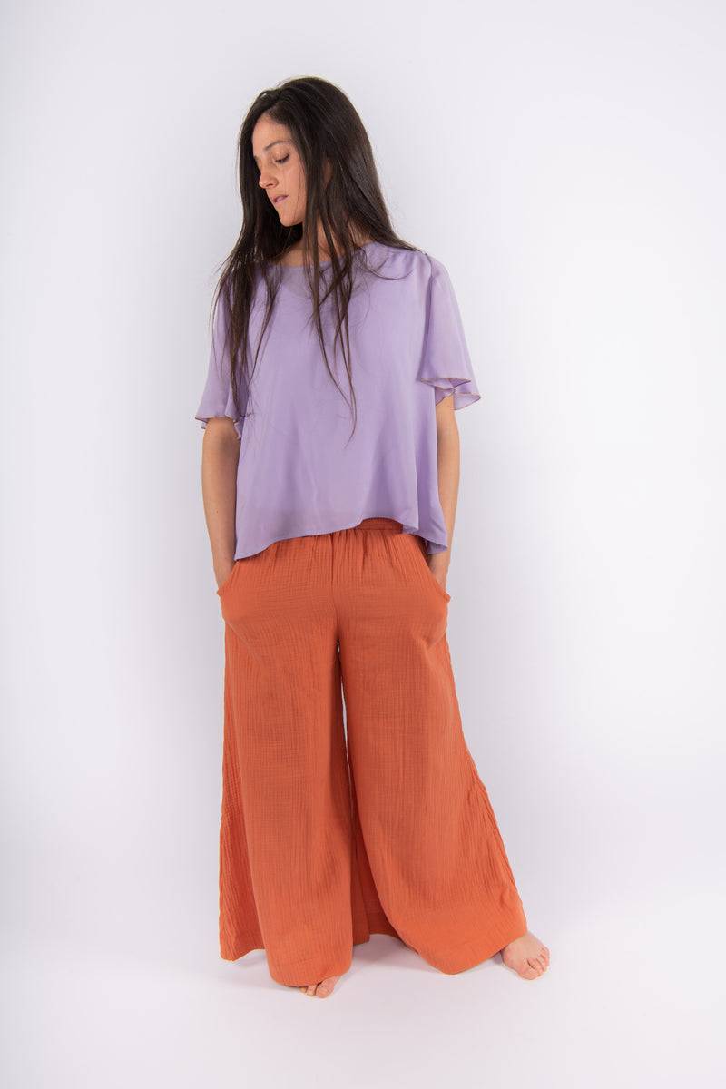 Olive E Miele PANTALONE MOLLIE ARGILLA Outlet