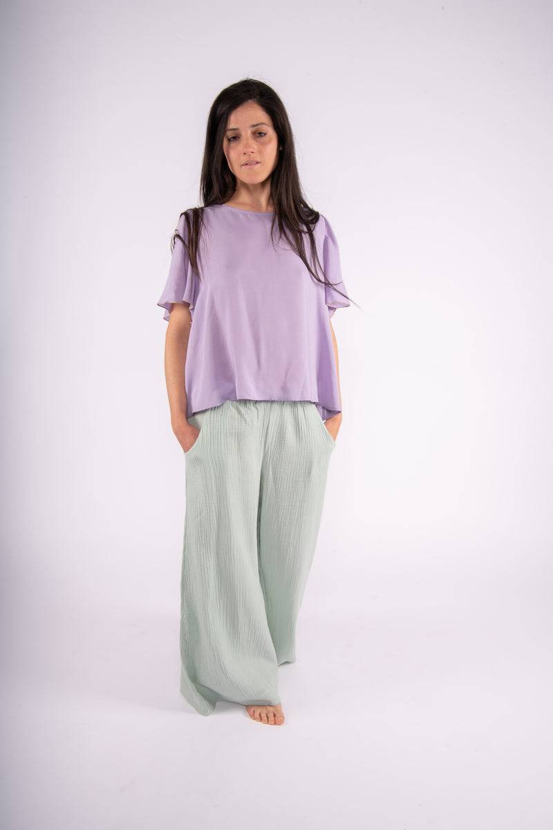Olive E Miele PANTALONE MOLLIE ACQUA In Vendita
