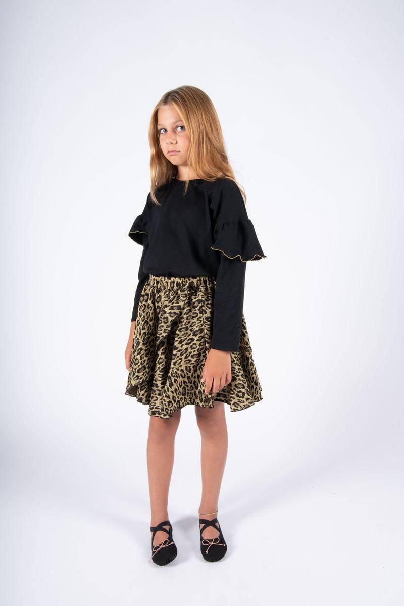 Olive E Miele T-SHIRT IDA BLACK Black Friday Prezzi