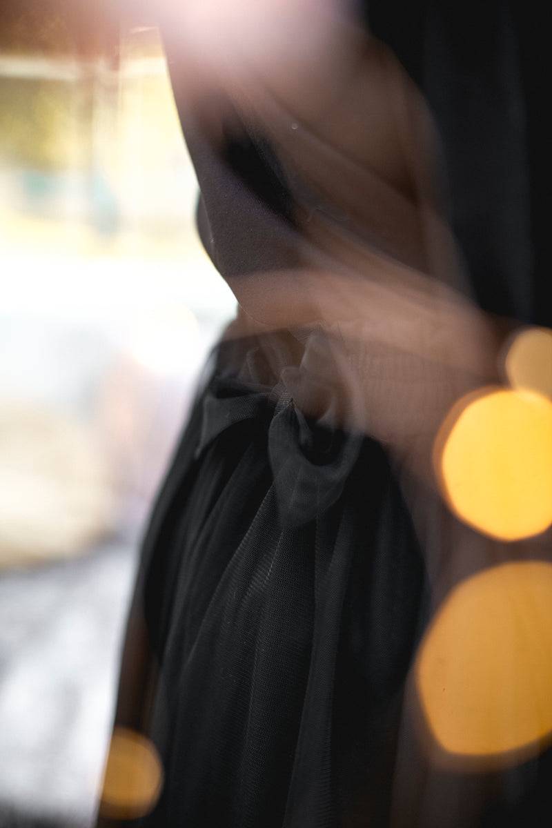 Olive E Miele GONNA LIZZIE TULLE NERO Vendita