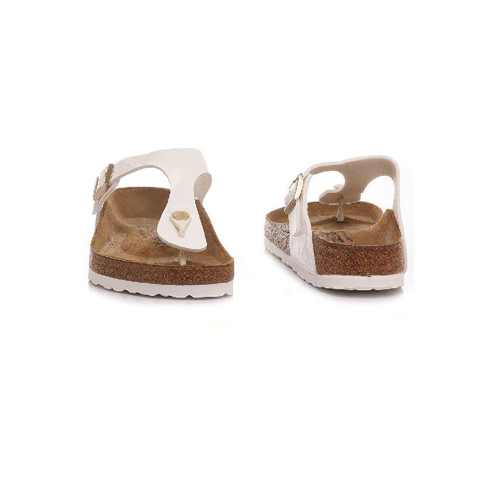 Birkenstock Ciabatte Donna Gizeh BS Patent White 1005299 Sottocosto
