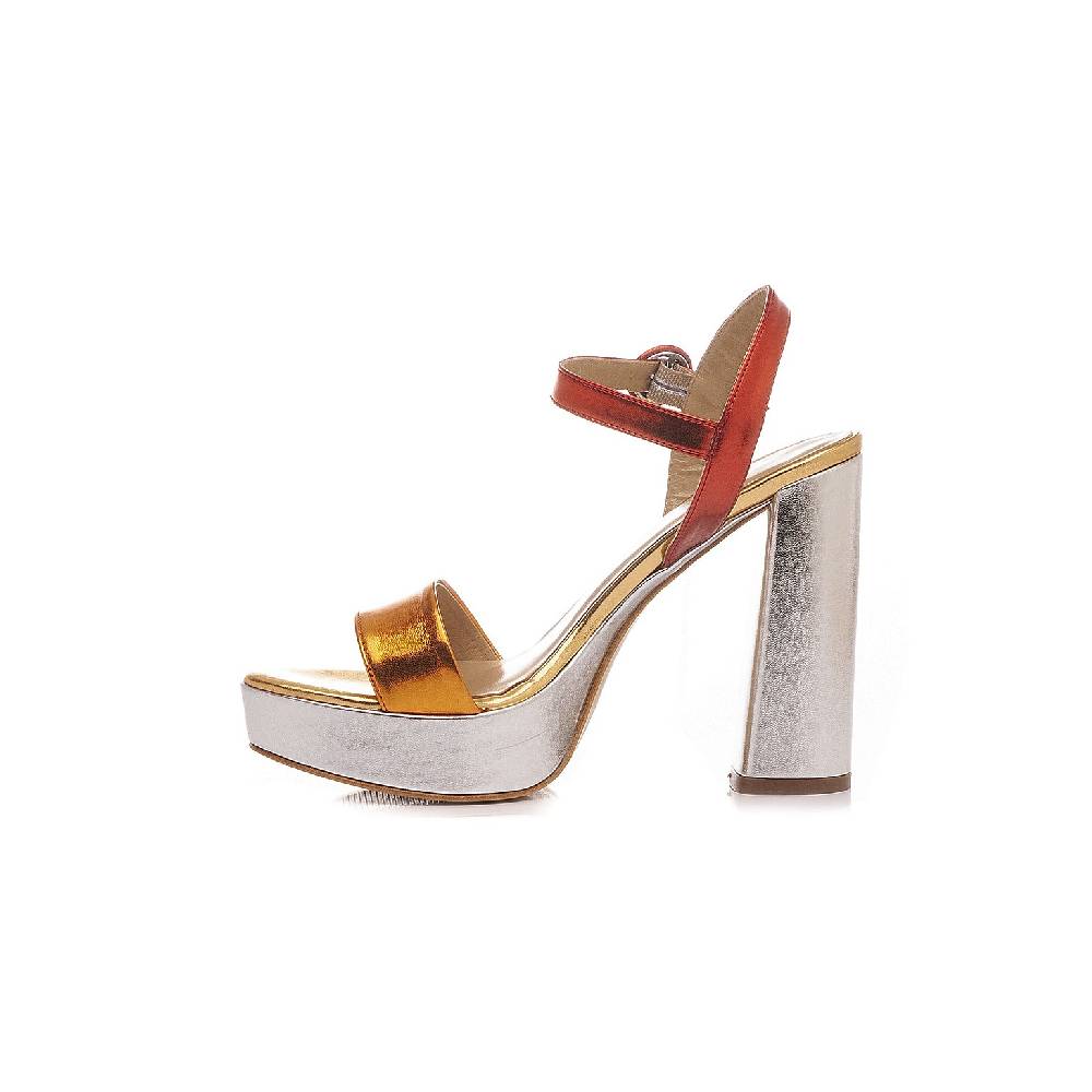 Giancarlo Paoli Sandali Donna PIP92 Laminato Arancio Convenienza