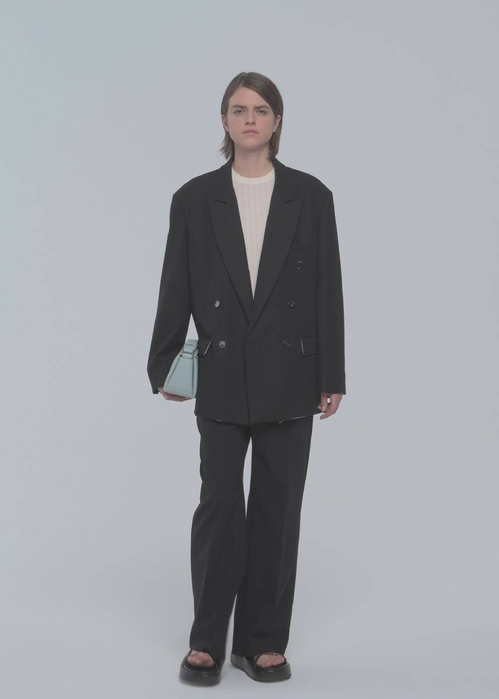 Plan C BLAZER DOPPIOPETTO IN CRÊPE DI COTONE Nuovo