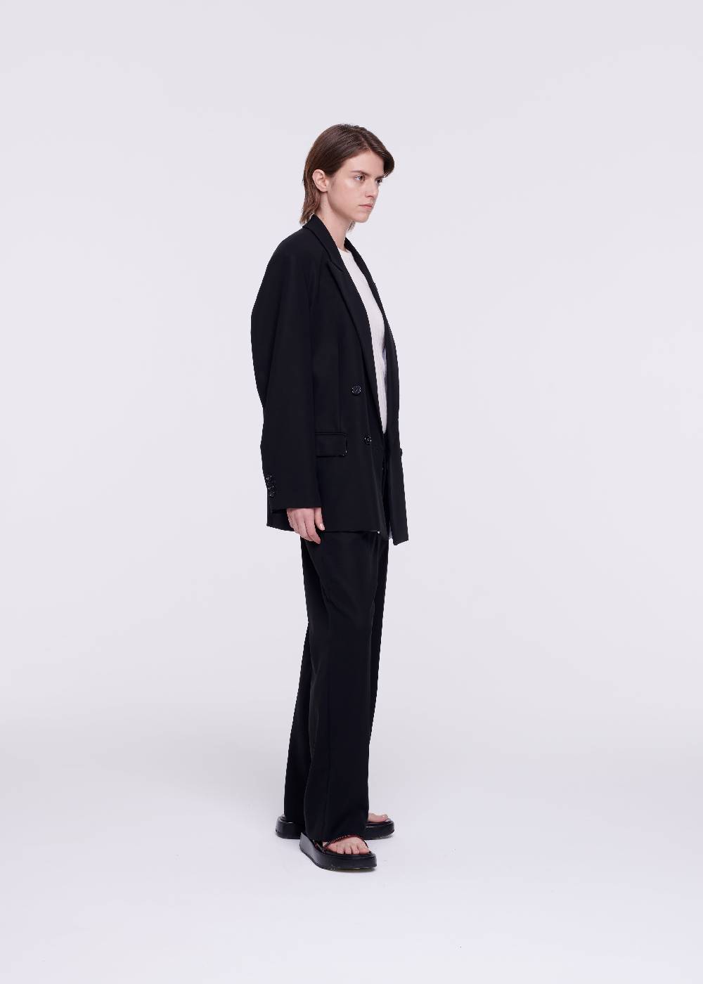 Plan C BLAZER DOPPIOPETTO IN CRÊPE DI COTONE Nuovo