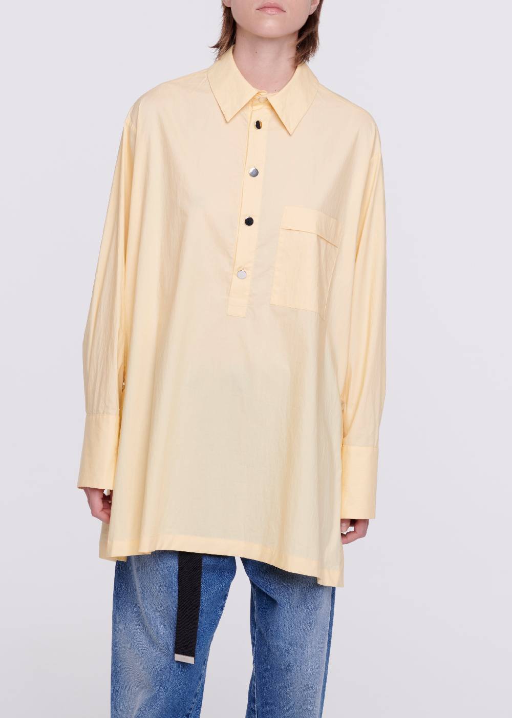 Plan C CAMICIA IN COTONE COLOR ZABAIONE Vendita