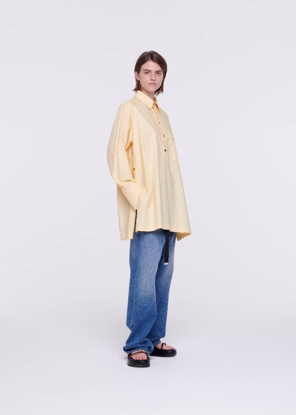 Plan C CAMICIA IN COTONE COLOR ZABAIONE Vendita